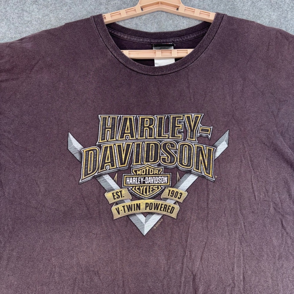 Harley-Davidson Las Vegas Nevada T-Shirt Mens 4XL V-Twin Powered Faded Black